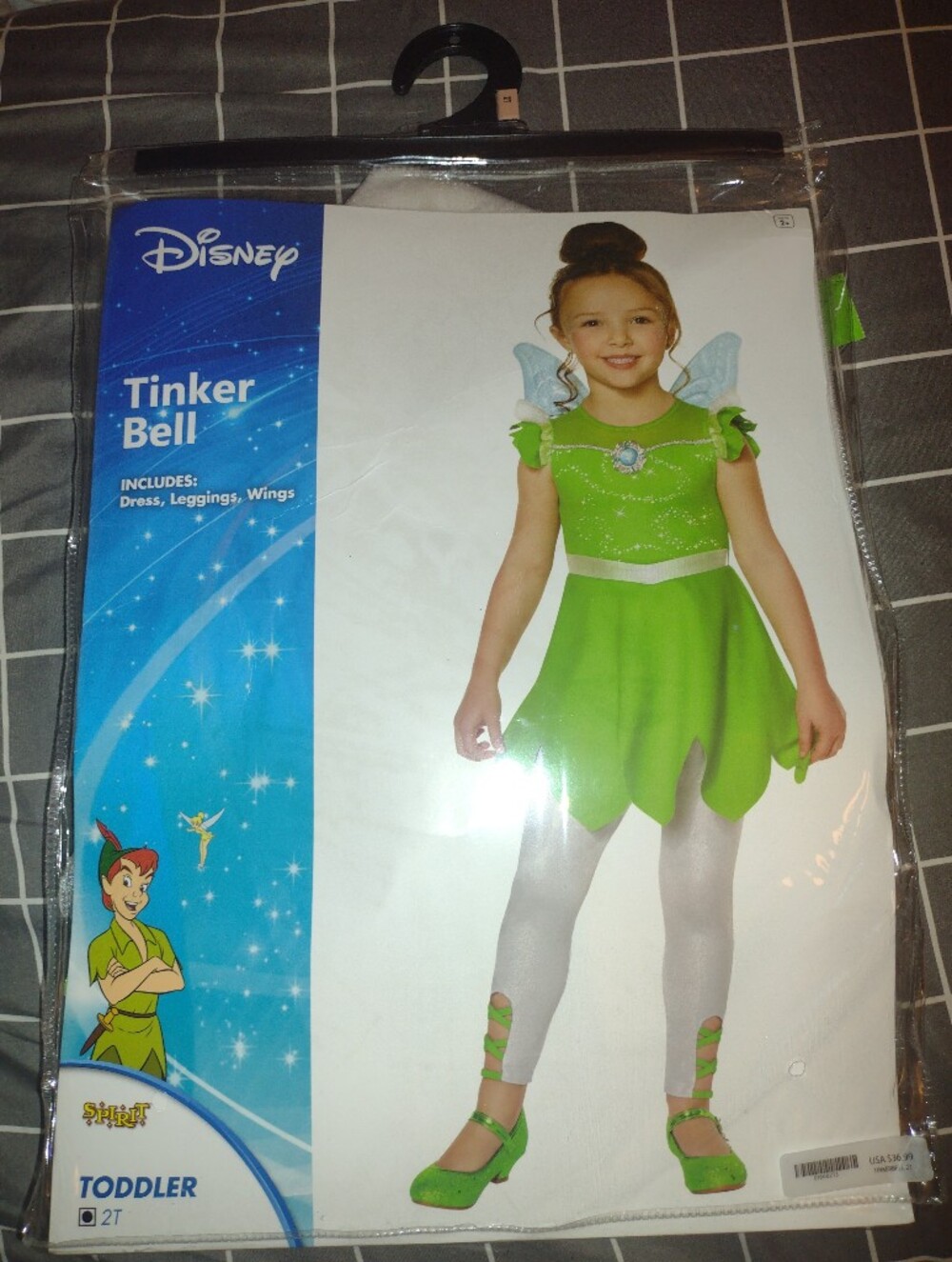 Disney Tinkerbell 2T Halloween Costume With Wings NIB